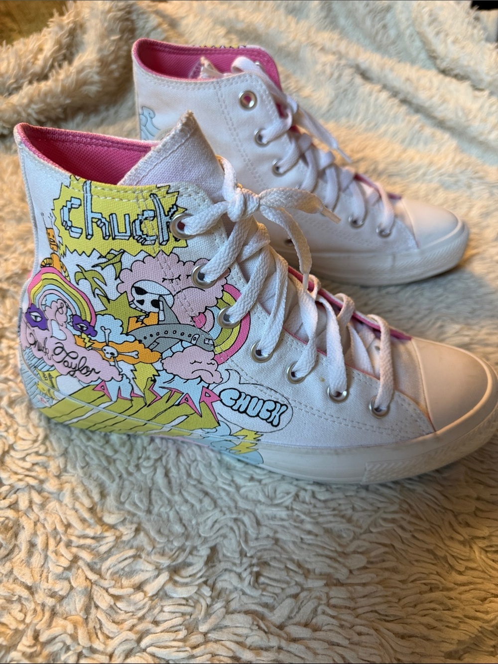 Converse Chuck Taylor All Star High Top Notebook Print Size 8women, 6Mens - Picture 2 of 12